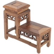 NUOLUX Indoor Plant Stand Wooden Flower Vase Stand for Room 5.62X4.91X2.36in 1Pcs