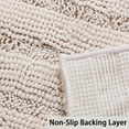 thumbnail image 4 of ZGAD  Sage Green Bathroom Rugs Runner Extra Long Large Bath Mat Plush Shaggy Chenille Bathroom Rug 47 x 17 Non-Slip Bath Rug Runner Extra Soft & Absorbent Thick Floor Mats, Machine Washable, Sage, 4 of 7