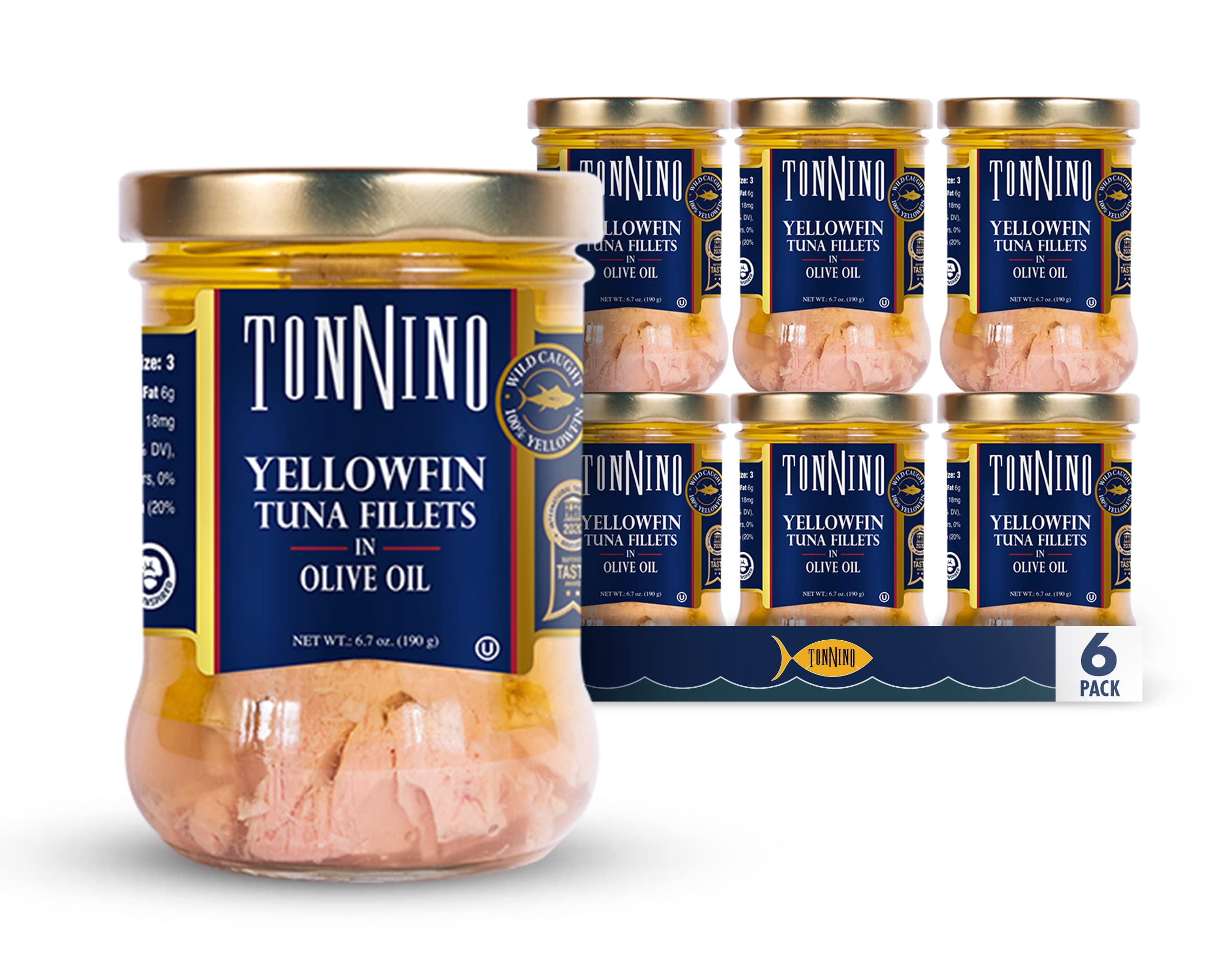 Tonnino Tuna Filet,Olive Oil 6.7 Oz (Pack Of 6)