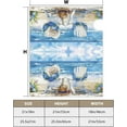 thumbnail image 5 of Blue Seaside Mailbox Covers Watercolour Beachside Wood Chair Flower Leaves Magnetic Mailbox Cover Summer Holiday Mail Box Post Letter Box Wraps for Home Yard Decor Standard Size 18x21 Inch, 5 of 6