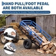 thumbnail image 5 of 1500 Lbs Heavy Duty Steel Dump Cart, 15 Cu ft Garden Utility Trailer with Removable Sides, Hand Pull or Foot Pedal Dumping for ATV UTV Lawn Mower Tractor, 5 of 8