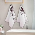 thumbnail image 3 of Christmas Reindeer Pink Hand Towels 2 PCS, Xmas Winter Snowflakes Kitchen Towel Ultra Soft and Highly Absorbent,Decorative Fingertip Face Towel for Bathroom Hotel, 28.3"x14.4", 3 of 5