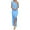 Sky Blue, variant on PRETTYGARDEN Women's Summer One Shoulder Long Formal Dresses Sleeveless Ruched Bodycon Wedding Guest Slit Maxi Dress