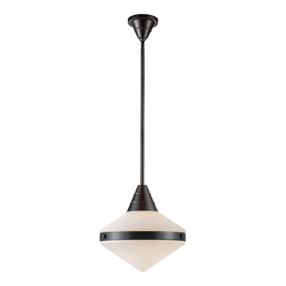 Alora Lighting Pd348114 Willard 14" Wide Pendant - Urban Bronze / Matte Opal Glass