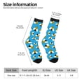 thumbnail image 6 of Uemuo Flying Bees Pattern Women's Crew Socks, Soft Durable Breathable Moisture-Wicking with Odor Control Cotton socks, 6 of 9