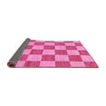 thumbnail image 2 of Ahgly Company Indoor Rectangle Checkered Pink Modern Area Rugs, 5' x 8', 2 of 4