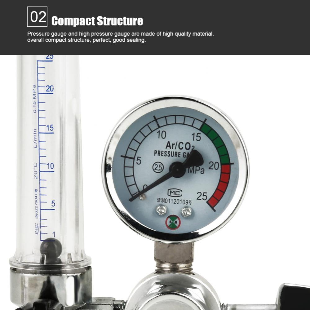 Knifun 025 Mpa Argon Mig Tig Flow meter Gas Regulator Welding Weld