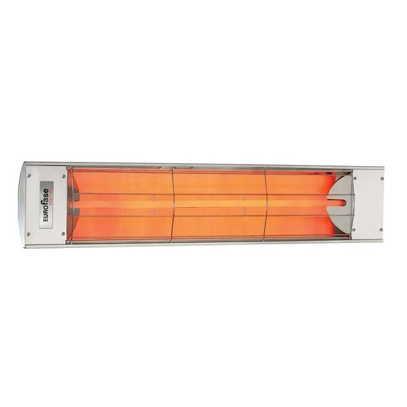 Eurofase Heating - 2500 Watt Single Element 39 Inch Electric Patio Heater-480 Voltage-Stainless Steel Finish-No Fascia Decorative Fascia