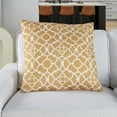 thumbnail image 4 of Waverly Pillows Lovely Lattice 20" x 20" Yellow Indoor/Outdoor Washable Throw Pillow, 4 of 6