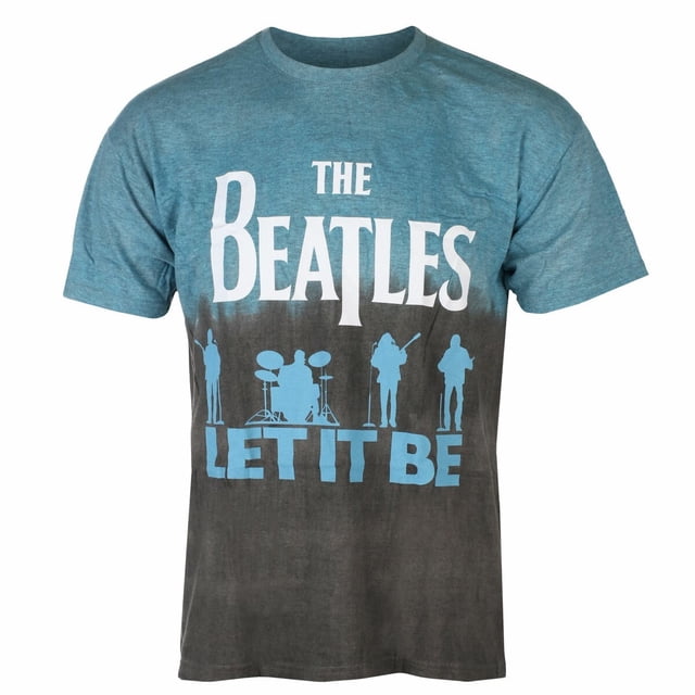 The Beatles - Camiseta Let It Be Dividido para Adultos Unisex (Azul)