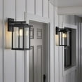 thumbnail image 4 of Better Homes & Gardens 15"H Modern Black Square Outdoor Wall Light, ST19 Bulb Not Included, 4 of 13