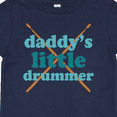 thumbnail image 4 of Inktastic Daddy's Little Drummer Boys or Girls Baby T-Shirt, 4 of 5