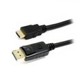 thumbnail image 1 of Bluediamond Displayport to HDMI Cable, DP 2.1, HDMI 2.1, Dymanic HDR, 1920x1200 / 1080P (Full HD), Male to Male, Back, 1 of 3