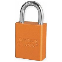 American Lock Lockout Padlock,KA,Orange,1-7/8"H A1105KAORJ