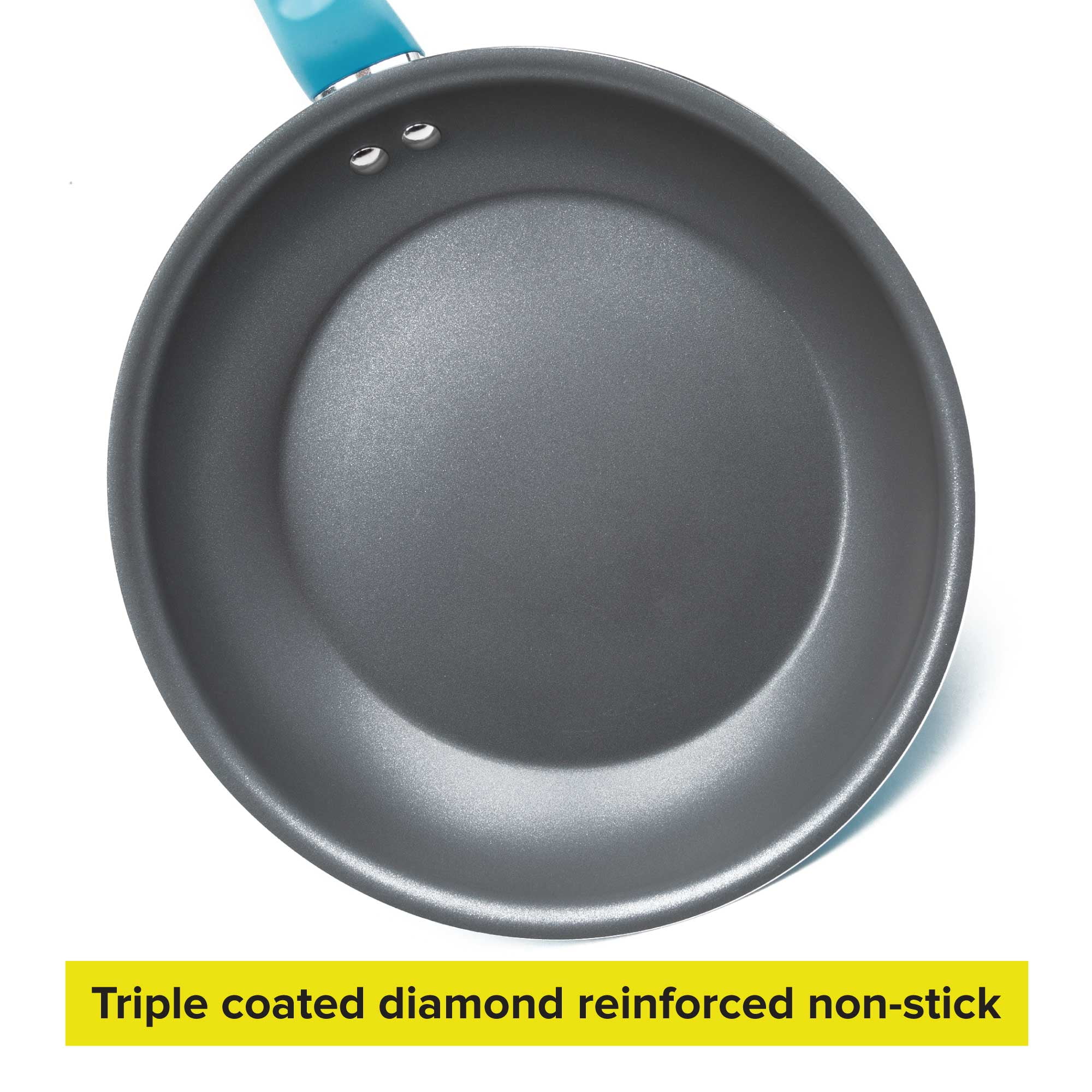 Tasty Non-Stick Diamond Reinforced Blue Cookware Set, 11 Piece 