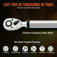 thumbnail image 3 of VEVOR Digital Torque Wrench, 1/2" Drive Electronic Torque Wrench, Torque Wrench Kit 25-250ft.lb/34-340n.m Torque Range Accurate to ±2%, 3-Mode Adjustable Torque Wrench Set with LED Buzzer Calibration, 3 of 9