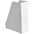 thumbnail image 5 of Rectangular Plastic Desk Organizer, Magazine Rack, White, 2-Pack, 5 of 8