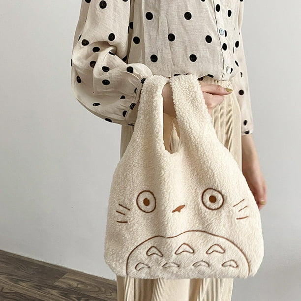 Bolsos de lona para mujer bolso grande de pana de tela de algodon para mujer bolso de tela con estampado de dibujos animados para mujer bolso de tela a la moda