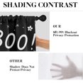 thumbnail image 6 of Halloween Cute Ghost Kitchen Window Curtains Valance and Tier Set 36 Inch, Funny Boo Black 3 Piece Window Treatment Tiers for Living Room Bedroom Kitchen Decor Drapes, 6 of 6