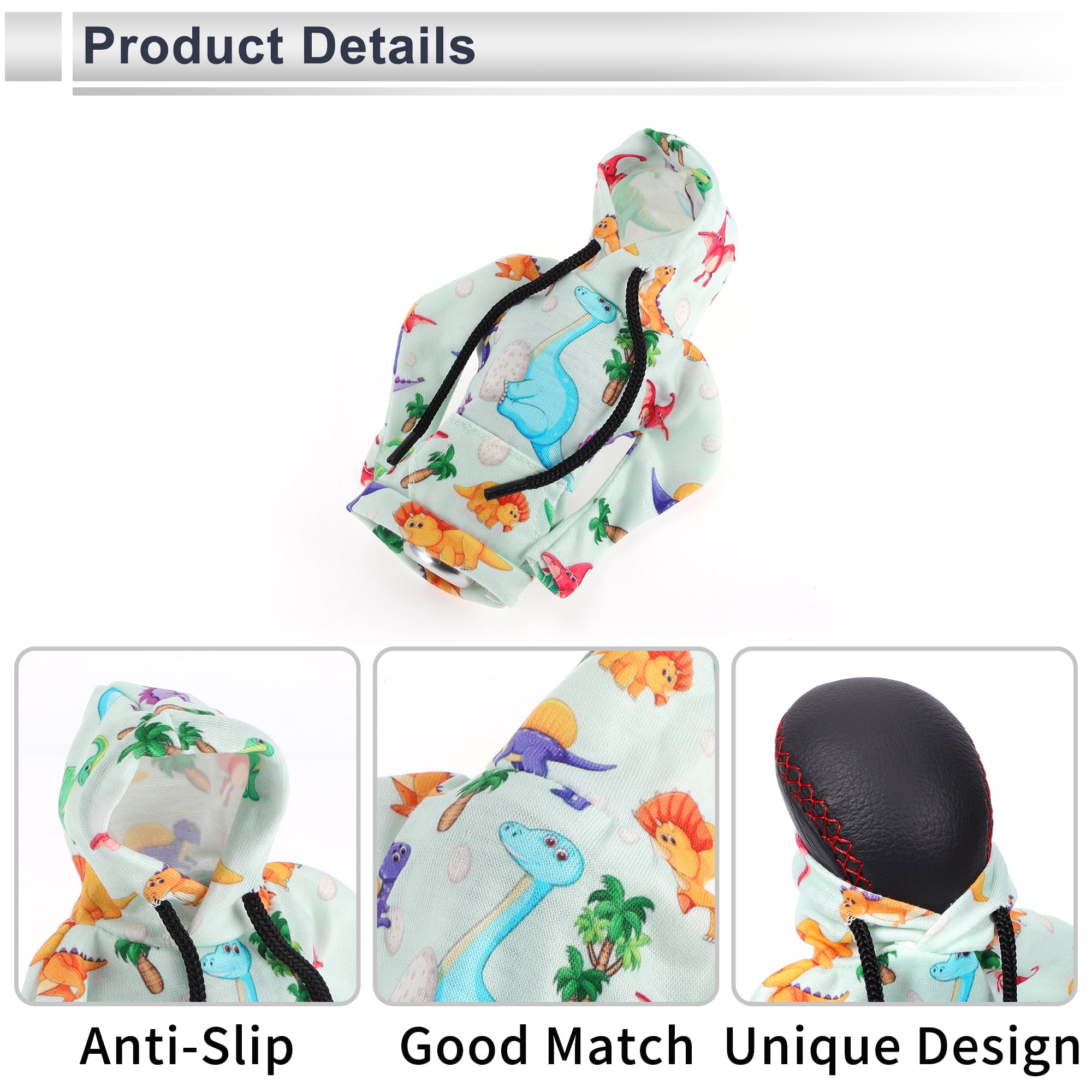 Unique Bargains Universal Gear Shift Knob Cover Polyester