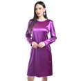thumbnail image 4 of Vestido de satin Roman Fashion /Juvenil, 1260 (Morado) violeta CH, 4 of 5
