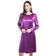 thumbnail image 4 of Vestido de satin Roman Fashion /Juvenil, 1260 (Morado) violeta G, 4 of 5