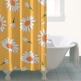 thumbnail image 4 of Yellow Daisy Flower Pattern Shower Curtain 36"x72" ,Bathroom Decorative Shower Curtains Set with 12 Hooks,Modern Waterproof Washable Shower Curtain, 4 of 6