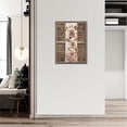 thumbnail image 3 of Rustic Bathroom Decor Wall Art Cute Pig Pictures Canvas Print Funny Pig Animal Painting Wall Decor Modern Home Artwork Bathroom Decoration for Bedroom Living Room 12"x16", 3 of 6