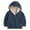Navy, variant on YunPes Kids Girls Fleece Hooded Jacket Cardigan Winter Warm Zipper Plain Coat Cute Soft Furry Fuzzy Fall Outwear with Pockets