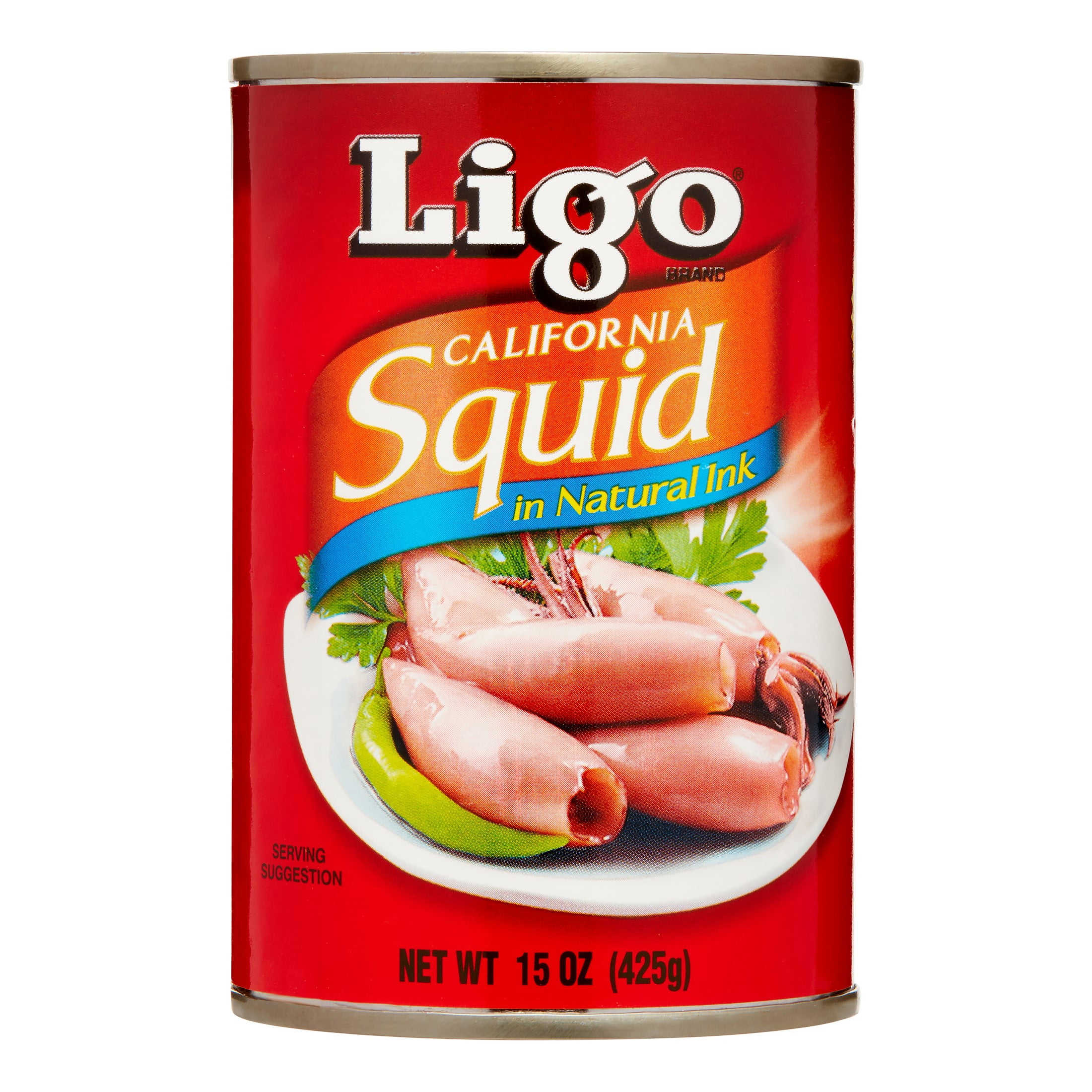 Ligo Squid In Can (Large), 15 Ounce