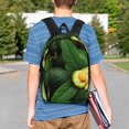 thumbnail image 4 of Lukts Fresh Avocados Pattern 15 Inch Student Backpack, Waterproof Laptop Backpack with Adjustable Shoulder Straps, Lightweight Travel, Campus Backpack, Unisex, 4 of 6