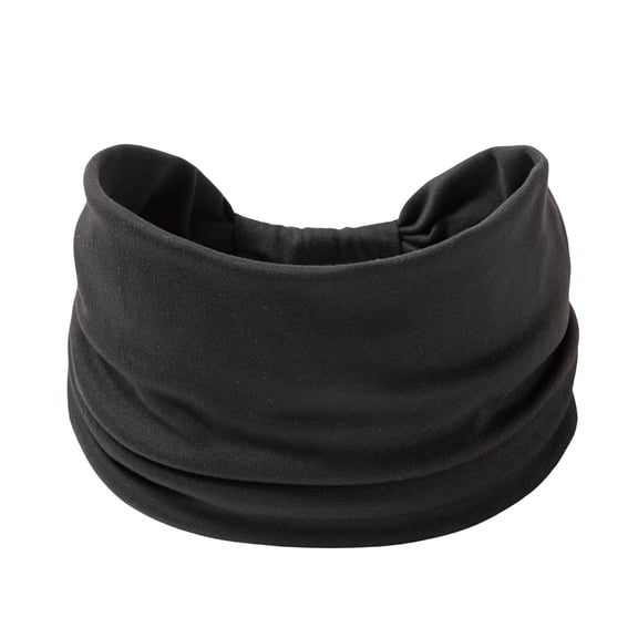 Liuchenyi Chemo Headwear for Women Wide Headbands for Women Non Slip Soft Elastic Hair Bands Yoga Running Sports Workout Gym Head Wraps, Knotted Cotton Cloth African Turbans Bandana A-Black