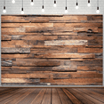 thumbnail image 2 of 10X6ft Rustic Brown Wood Board Photo Backdrop, Farmhouse Country Retro Style Background Photography Party Wall Decoration Backdrop Wall for Studio Props, 2 of 4
