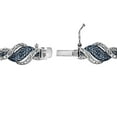 thumbnail image 3 of 1/4 Ct Blue & White Diamond Twist Bracelet, 3 of 3
