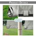 thumbnail image 4 of DONGPAI Blackout Outdoor Curtains Waterproof 52x96inch Windproof Curtain Grommet Top and Tab Bottom Drape for Patio, Cabana, Porch, Gazebo, Light Gray, 1 Panel, 4 of 7