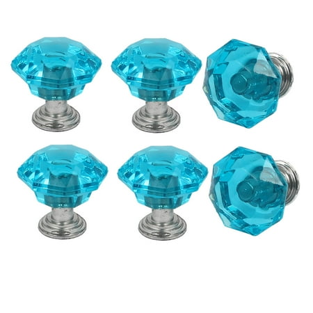 - Cabinet Dresser Door Diamond Shaped Pull Handles Knob 25mmx24mm 6pcs