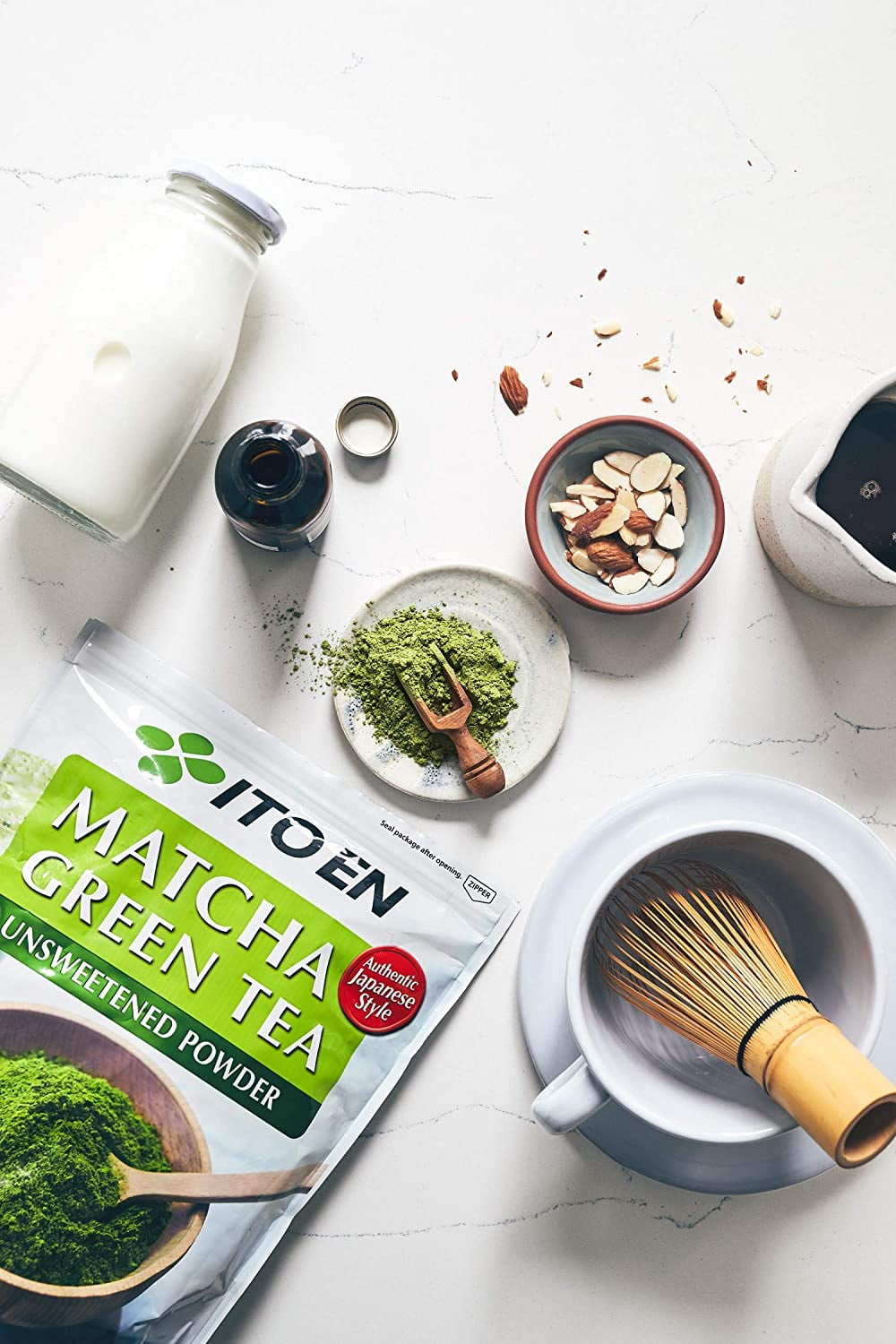 Ito En Matcha Green Tea Unsweetened Powder 12 oz
