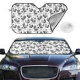 thumbnail image 2 of Kdxio Retro Rooster Print Windshield Sun Shade,UV Rays and Sun Heat Protection,Sunshade for Car Windshield,Car Shade Front Windshield - Medium, 2 of 6