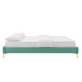 thumbnail image 4 of Modway Sutton King Performance Velvet Bed Frame in Mint, 4 of 7