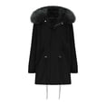 thumbnail image 3 of Winter Coats for Women Lenago Loose Casual Thickened Warm Mid Length Cotton Jacket Long Sleeved Cotton Jacket Outerwear Jacket Parka Warm Winter Jackets Gifts for Women, 3 of 6