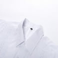 thumbnail image 6 of Mens Button Down Shirt Mens Tee Shirt X Short V Neck T Shirts Short Tee Button Blouse down T Large B Tall Soft Printed Sleeve Men's Guayabera Long Sleeve Up Cuban Beach Casual White 3XL, 6 of 8