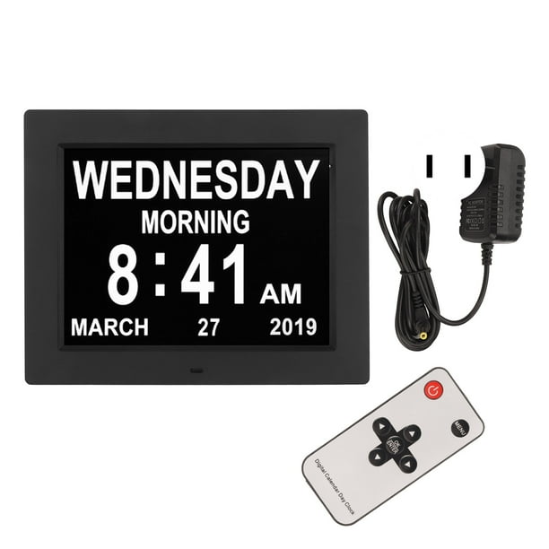 Digital Alarm Clock,10 Inch Digital Calendar Digital Day Clockwith