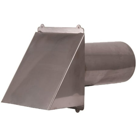 

Stainless Steel Dryer Vent / Exhaust Vent 4 - 12 Duct Size: 10 Mount Type: Flush Flapper - Screen: Flapper & Screen