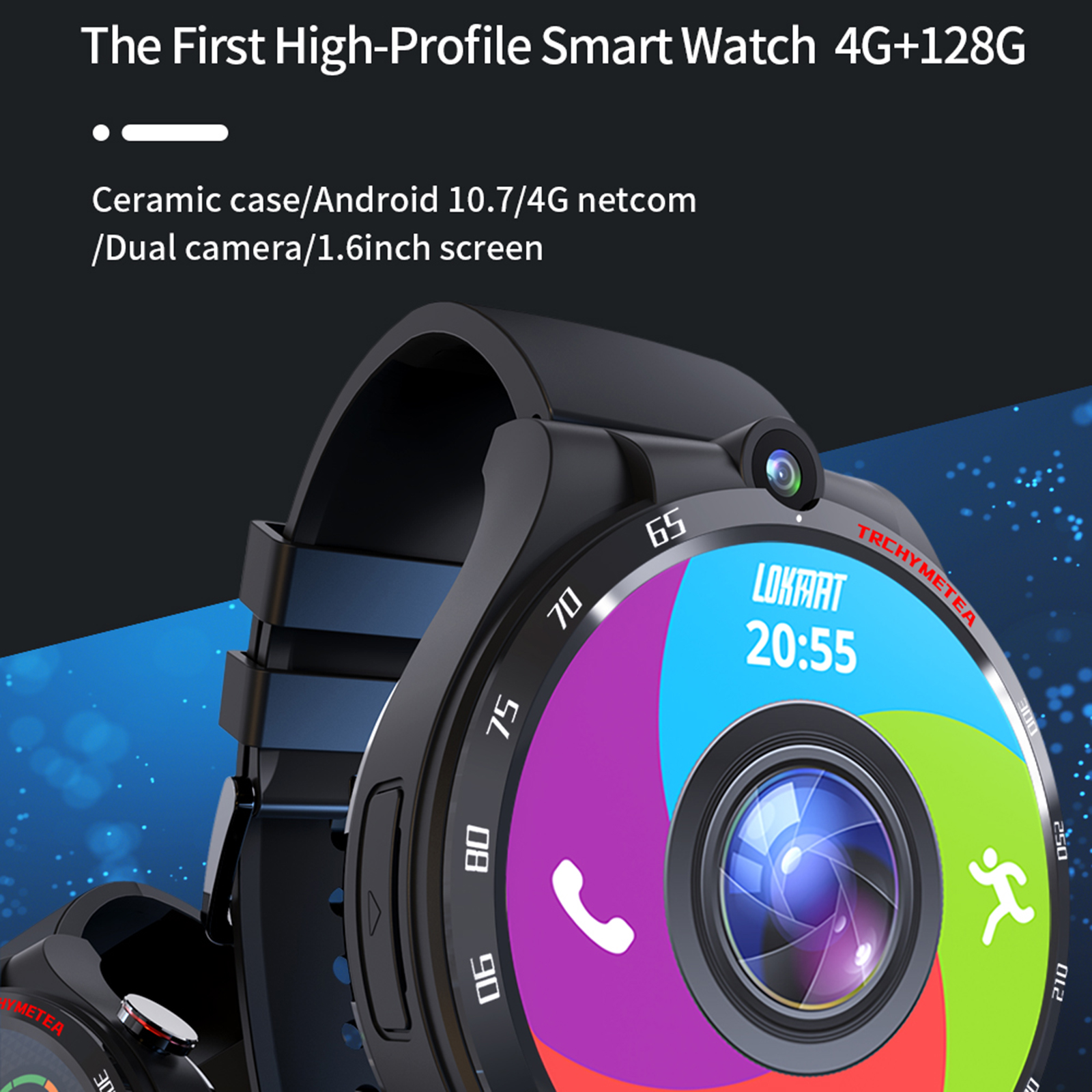 LOKMAT APPLLP 4 Smart Watch（Nano SIM Card）4G Independent Call 1.6-Inch TFT  Full-Touch Screen 400*400 High Resolution 4 - Walmart.com