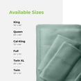 thumbnail image 5 of Cariloha Comfy Twill Classic Sheet Viscose from Bamboo King 4-Piece Set Tahitian Breeze, 5 of 7