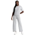 thumbnail image 2 of Time & Tru Women's 2-Piece Short Sleeve Sweater and Wide Leg Pant Set, Sizes XS- XXXL, 2 of 5