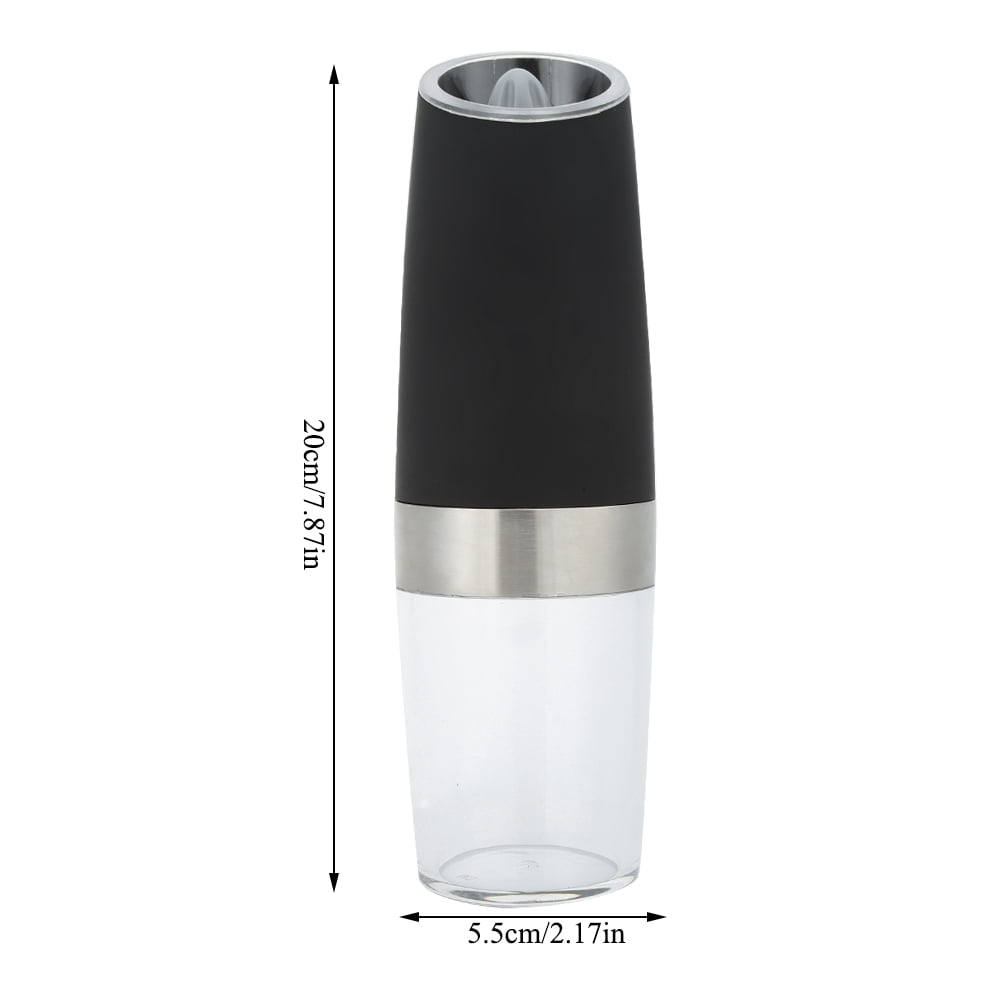 Rupoun Household MultiFunctional Electric Grinding Tool Pepper Mill Induction Spice Grinder, Black (7.9 inches / 20 cm)