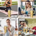thumbnail image 7 of OBREWU Golden Retrievers and Flowers Tumbler with Handle and Lid,Golden Retrievers and Flowers 40oz Double Wall Vacuum Insulated Tumbler,Cups Gift for Women and Men, 7 of 7