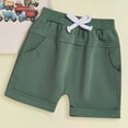 thumbnail image 4 of TOWED22 Baby Boy Summer Clothes 2pcs Short Sleeve Shirt Cotton Shorts Dinosaur Truck Print Outfits(Beige,12-18 M), 4 of 5