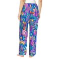 thumbnail image 3 of Balery Colorful Mushrooms print Women's Pajama Pants,Ultra Lightweight Pjs,Lounge Pant-Small, 3 of 9